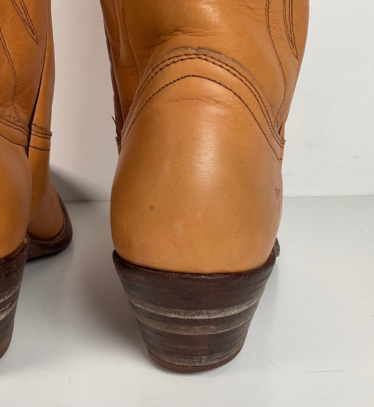Vintage Frye Billy Cowboy Boots | USA Made | Butterscotch | Men’s 9.5 D