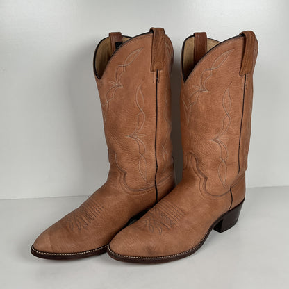 Vintage Dan Post Elk Skin Cowboy Boots | USA Made | Men’s 9.5 D