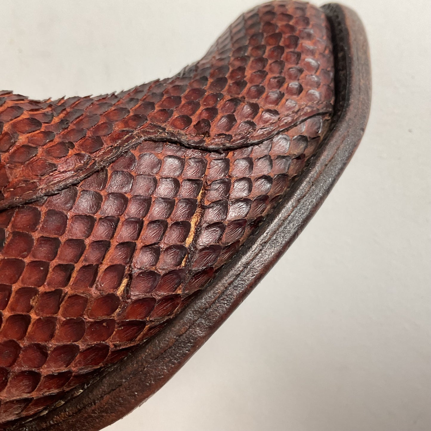 Tony Lama Anaconda Cowboy Boots | Exotic Snakeskin | Thrashed | Gold Label | 9.5