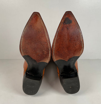 Vintage Justin Fort Worth Cowboy Boots | X Toe | 1960s-1970s | Men’s 9 D