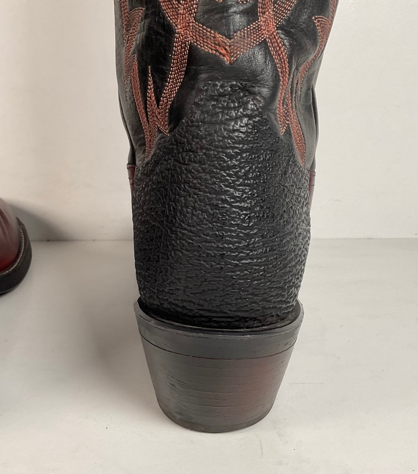 Tony Lama Renegade Buckaroo Boots | Shark Skin Heel | Exotic | USA Made | 13 B