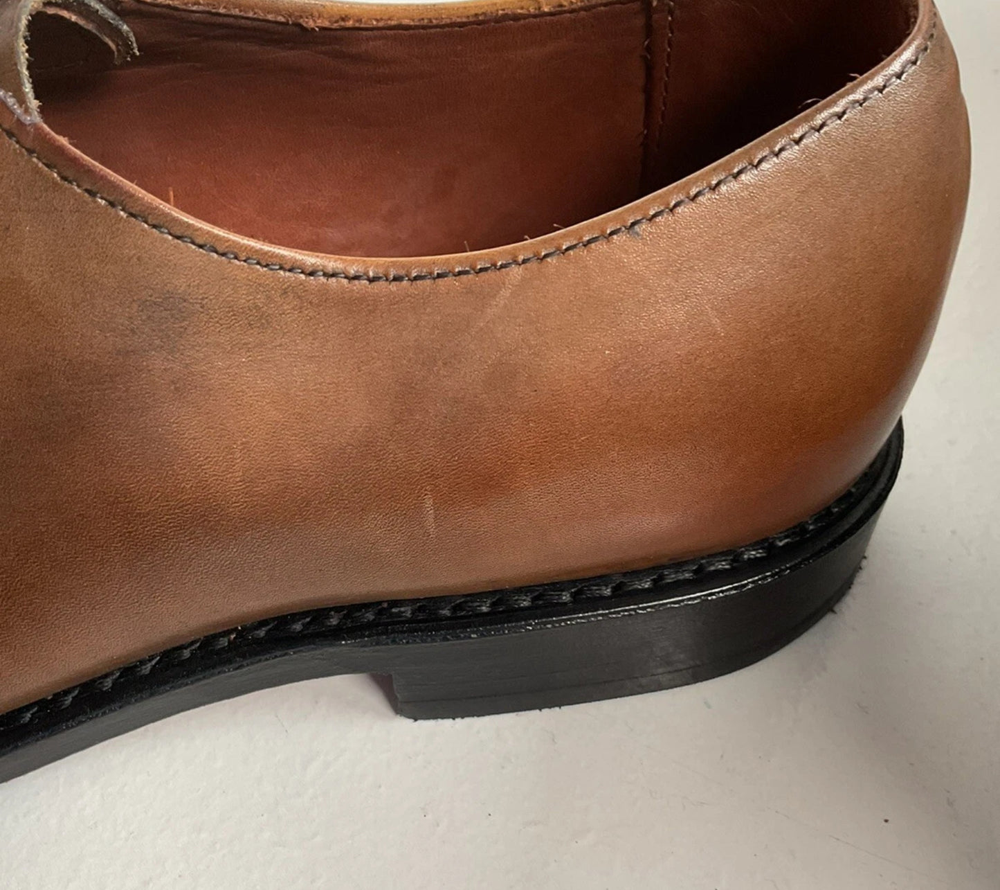 Allen Edmonds Bourbon Hanover Oxford Shoes 9.5 D Whole Cut