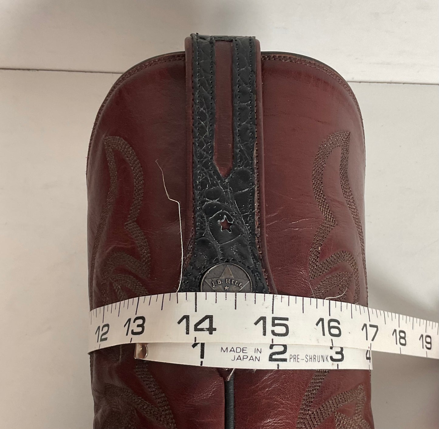 J B Hill Women’s Exotic Caiman Cowgirl Boots 7.5 B Belly Cut Custom