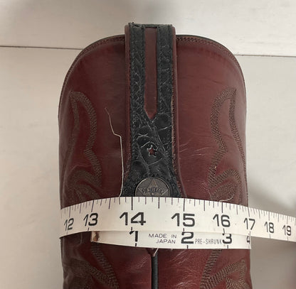 J B Hill Women’s Exotic Caiman Cowgirl Boots 7.5 B Belly Cut Custom