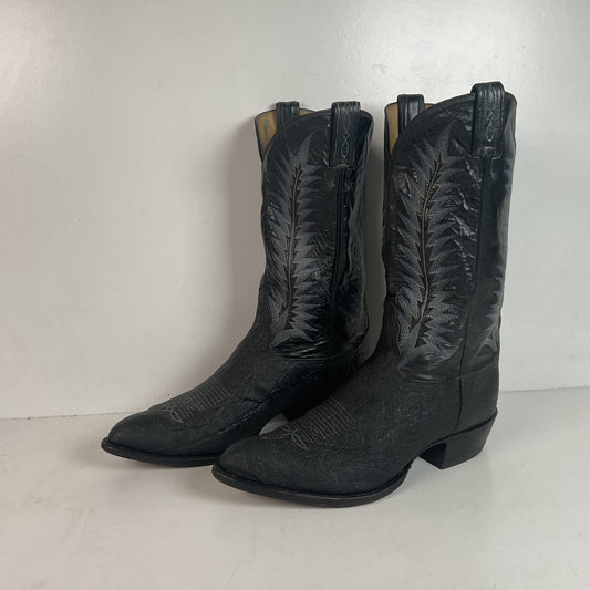 Vintage Tony Lama Elephant Cowboy Boots 10.5 EE Gold Label USA Made