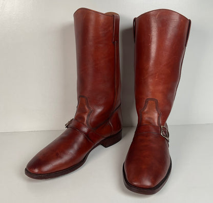 Vintage Thom McAn Harness Buckle Boots | Spanish Calf Skin | Men’s 10.5 D