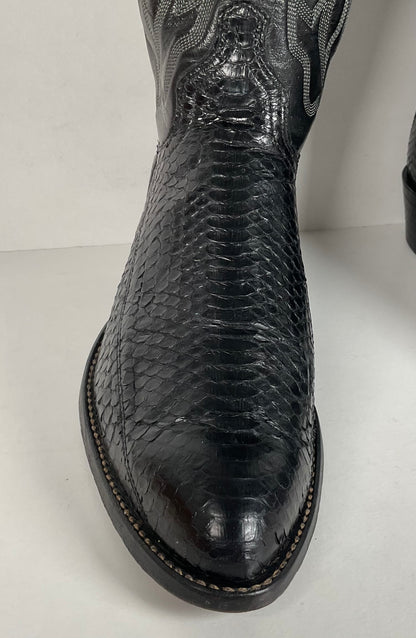 Texas Imperial Snakeskin Cowboy Boots | USA Made | Python | Set of (2) | 9.5 D