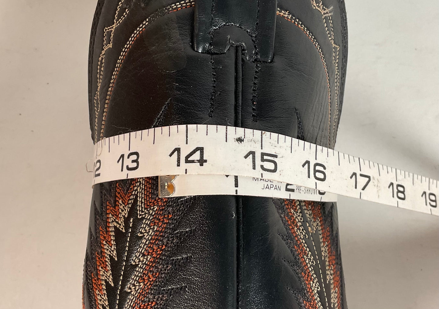 Larry Mahan Smooth Ostrich Roper Boots | Exotic | Crepe | Men’s 7 | Women’s 8