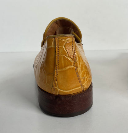 Vintage Sea Turtle Loafers | Monk Strap | Yellow | Men’s 7 D