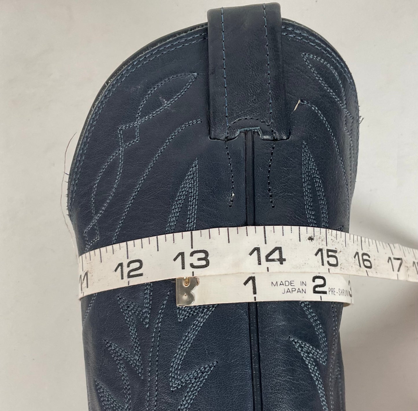 Vintage Nocona Deertan Cowboy Boots | USA Made | Blue | Men’s 6 B | Women’s 7