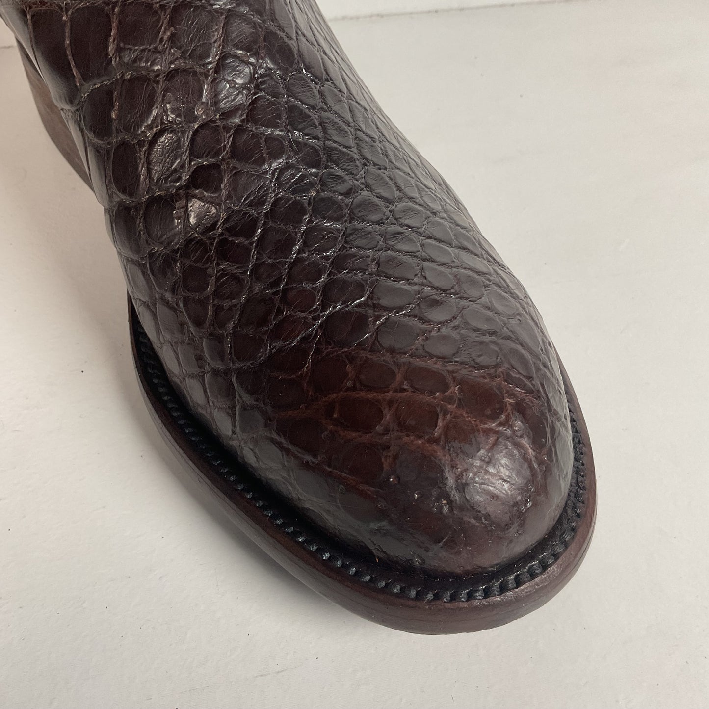 Caboots Nile Crocodile Roper Boots 9.5 E Champion Attitude Custom