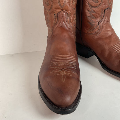 Vintage Dan Post Apache Cowboy Boots | USA Made | Distressed | Men’s 12 D