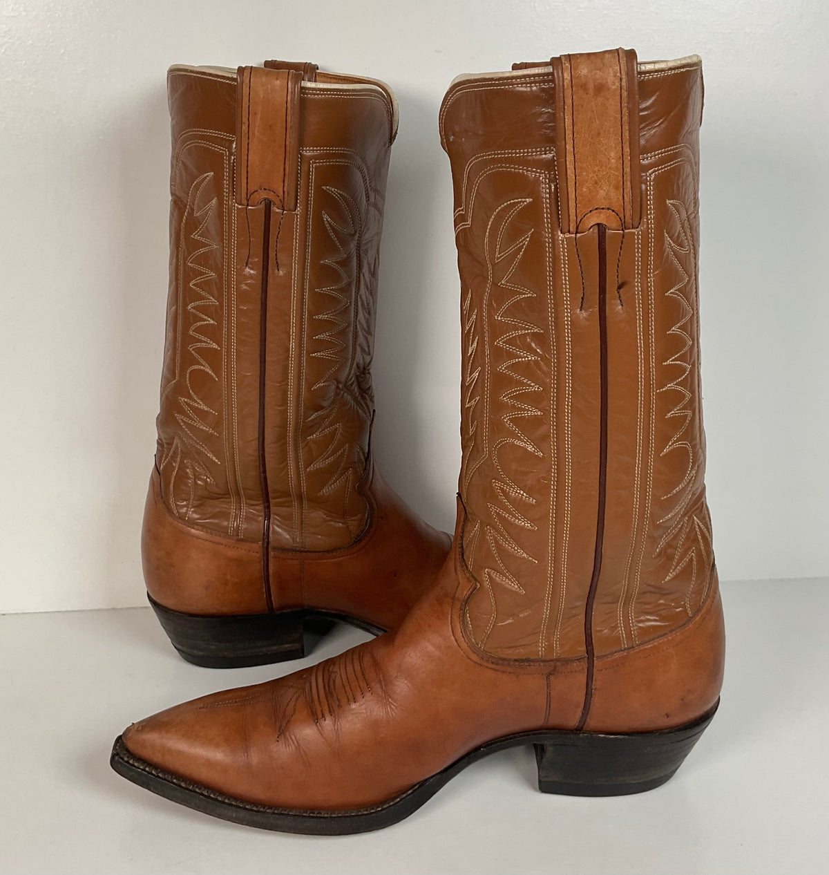 Vintage Justin Fort Worth Cowboy Boots | X Toe | White Label | Men’s 7 D
