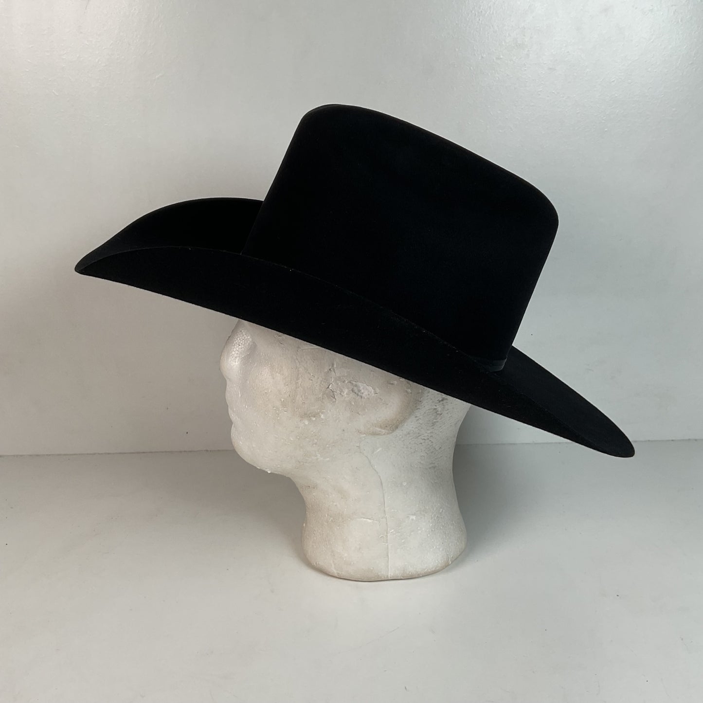 Vintage Milano Larry Mahan Cowboy Hat 6 5/8 Ridgetop Black 5X USA Made
