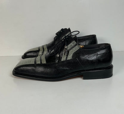 David Eden Caiman Derby Shoes | Teju Lizard Split | Exotic | Men’s 10.5