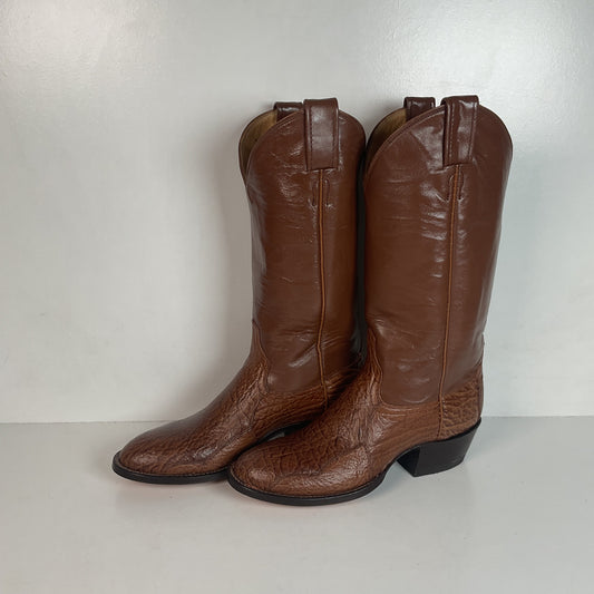Vintage Laramie Exotic Shark Skin Cowboy Boots Men’s 6 B | Women’s 7 USA Made