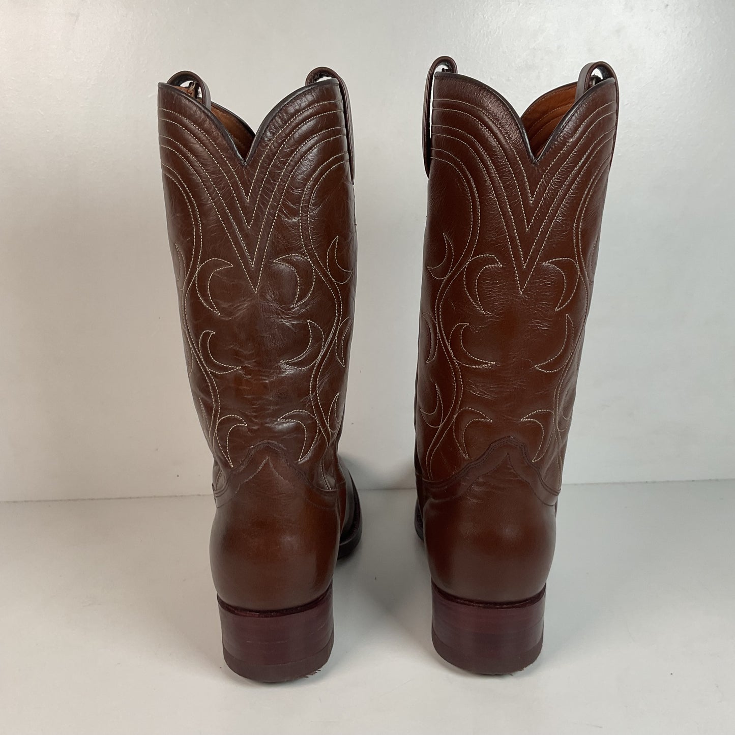 Vintage 1970s Dan Post Cowboy Boots 9 D French Toe
