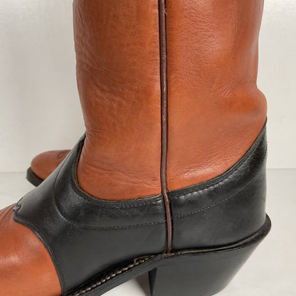 Olathe Tall Top Buckaroo Boots | USA Made | Overlay | Men’s 6 C | Women’s 7