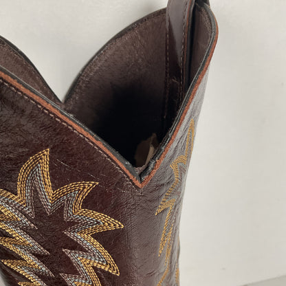 Justin Full Quill Ostrich Quill Roper Boots | Tekno Crepe | USA Made | Men’s 8 D