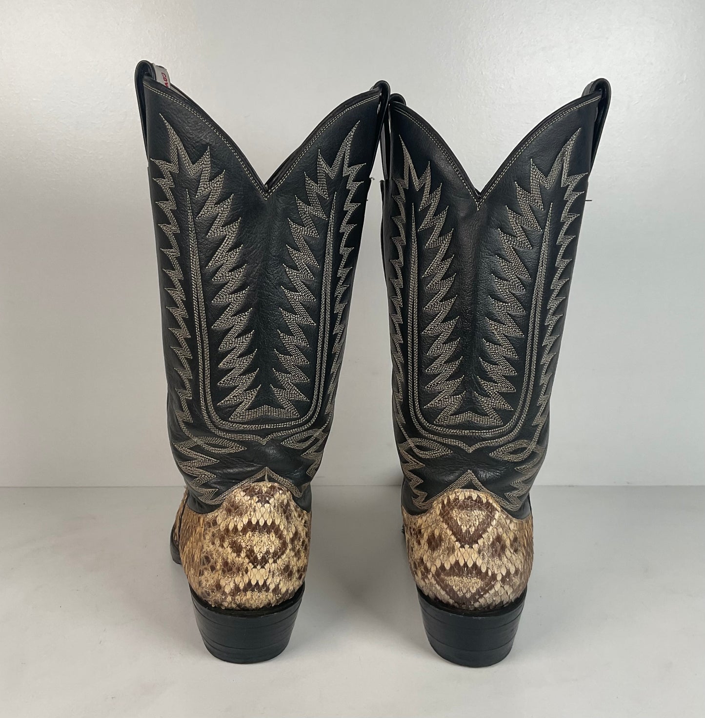 Cowtown Bias Cut Rattlesnake Cowboy Boots | Western Diamondback | Men’s 10 D