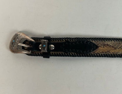 Custom Timber Rattlesnake Cowboy Belt |Canebrake | Braided | Snake Skin