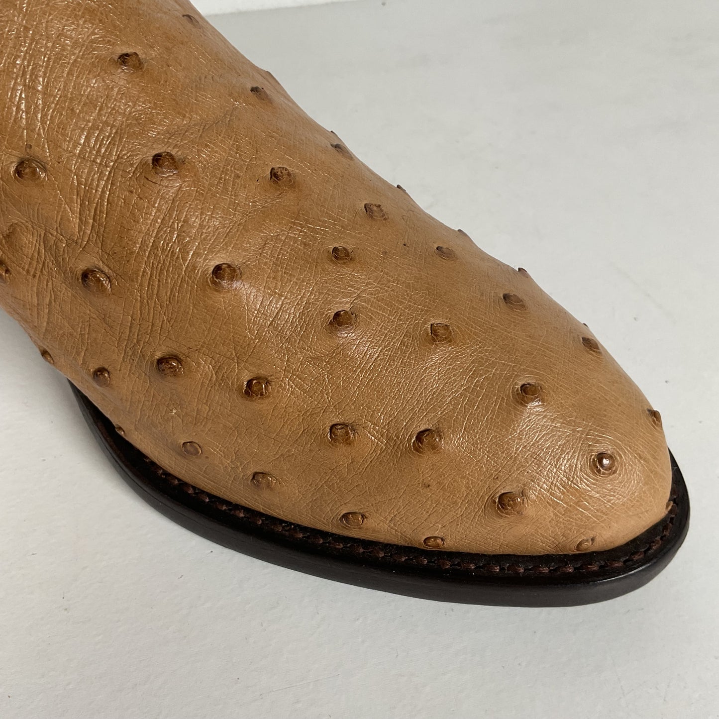 Tony Lama Full Quill Ostrich Cowboy Boots | USA Made | Men’s 6 EE | Women’s 7