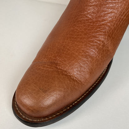 Custom Buckaroo Cowboy Boots | Tall Top | Rough Out Suede Shaft | Men’s 11