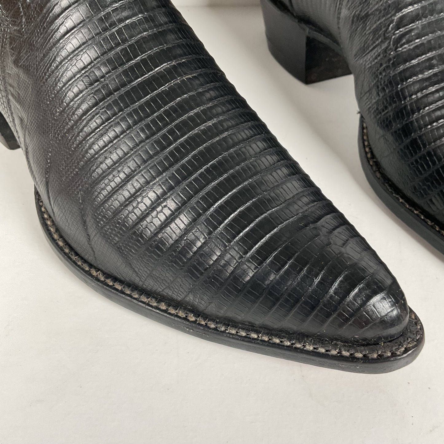 Vintage Tony Lama Cowboy Boots | Teju Lizard | Gold Label | Men’s 10.5 D