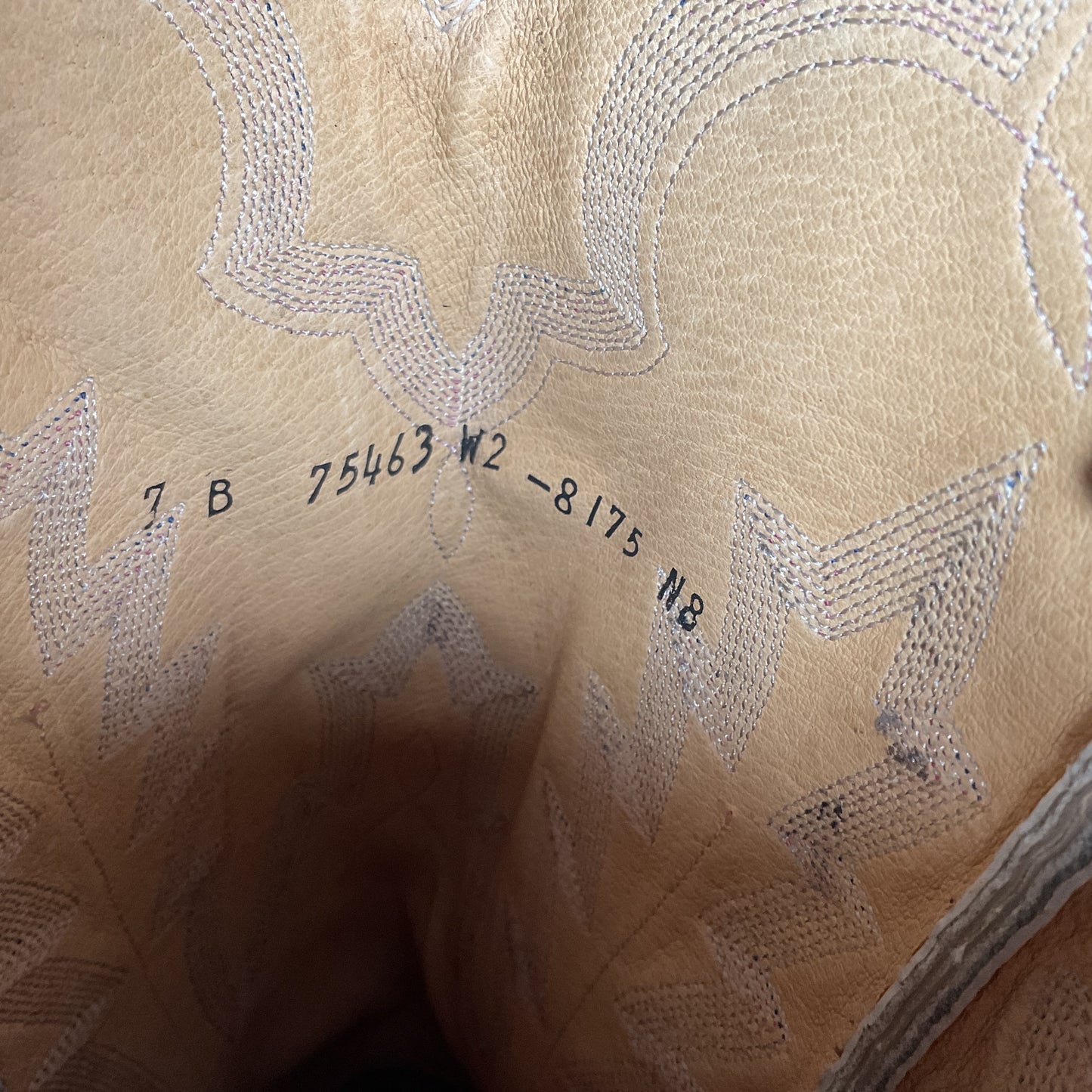 Vintage Panhandle Slim Taupe Cowgirl Boots 7 B Hand Crafted