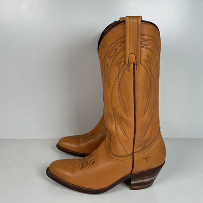 Vintage Frye Billy Cowboy Boots | USA Made | Butterscotch | Men’s 9.5 D