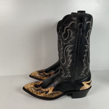 Dan Post for Code West Cowboy Boots | Python Snakeskin Tip | USA Made | 9 Wide