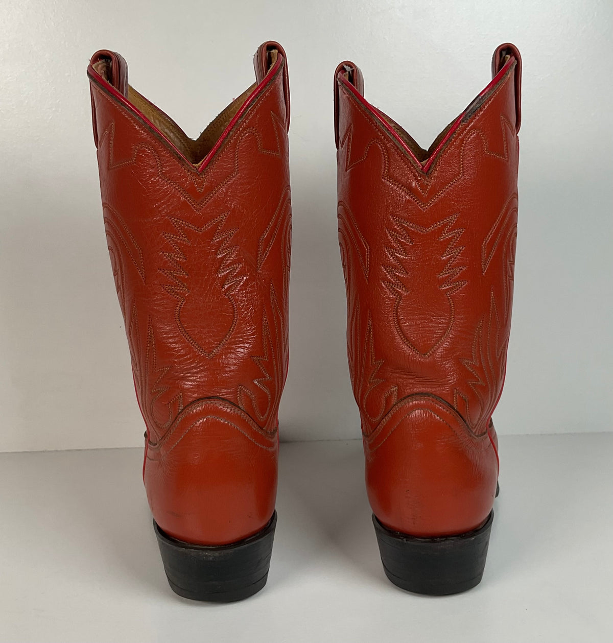 Vintage Tony Lama Cowboy Boots | Gold Label | Tooled Inlay | 6.5 C | Women’s 7.5