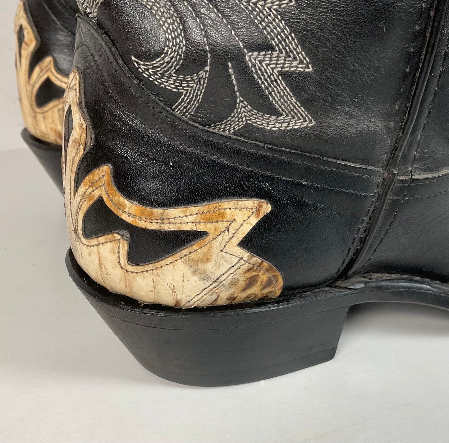 Dan Post for Code West Cowboy Boots | Python Snakeskin Tip | USA Made | 9 Wide