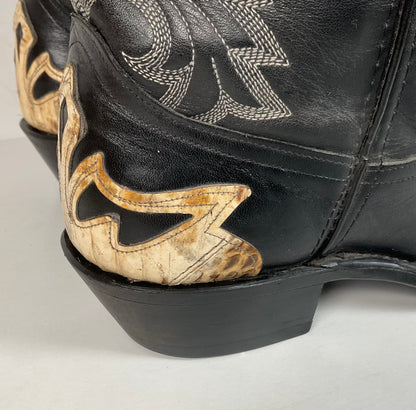 Dan Post for Code West Cowboy Boots | Python Snakeskin Tip | USA Made | 9 Wide
