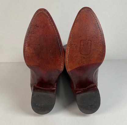 Vintage Dan Post Cowboy Boots | 1970s | Brown | Men’s 7 D