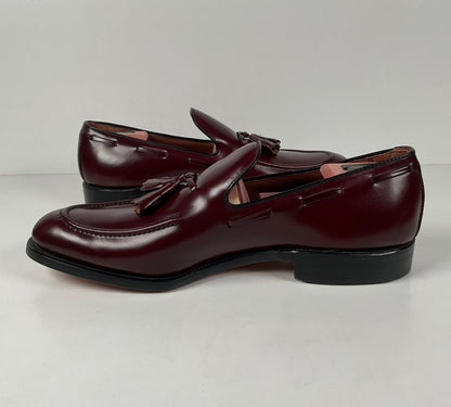 Vintage Allen Edmonds Saratoga Tassel Loafers | Burgundy Calf | Men’s 10 B