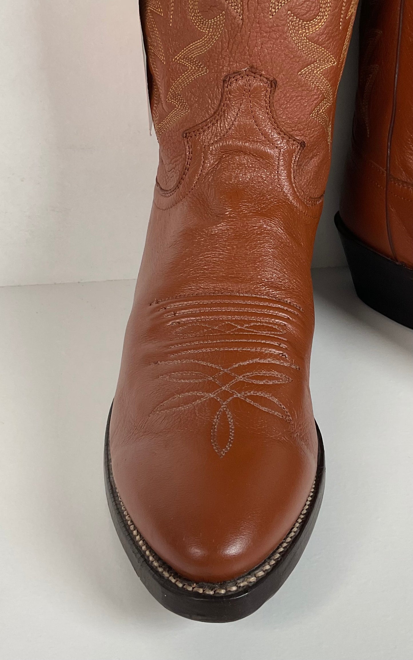 Vintage Justin Cowboy Boots | Deer Skin | USA Made | Men’s 9 D