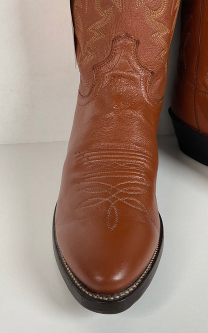 Vintage Justin Cowboy Boots | Deer Skin | USA Made | Men’s 9 D