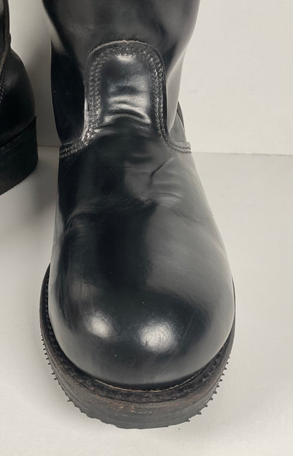 Vintage Harley Davidson Tall Patrol Boots | Glossy | Engineer | Men’s 11