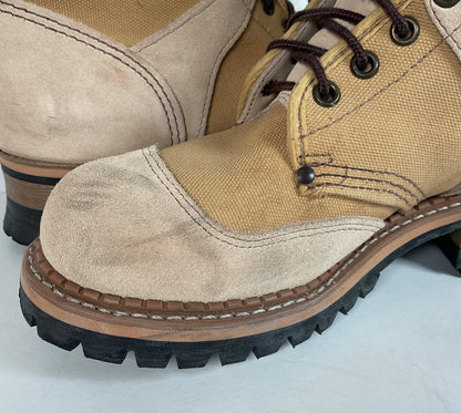 Vintage Georgia Safety Toe Combat Boots | Desert Suede | 5.5 E |Women’s 7