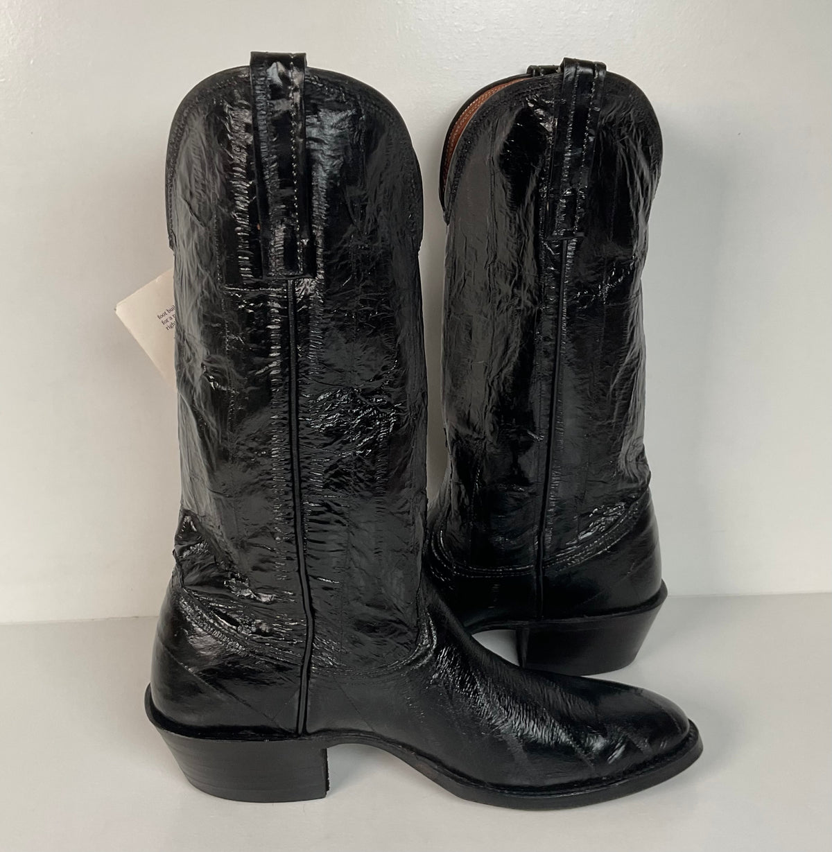 Vintage Nocona Full Eel Skin Cowboy Boots | Exotic | Men’s 5.5 | Women’s 6.5