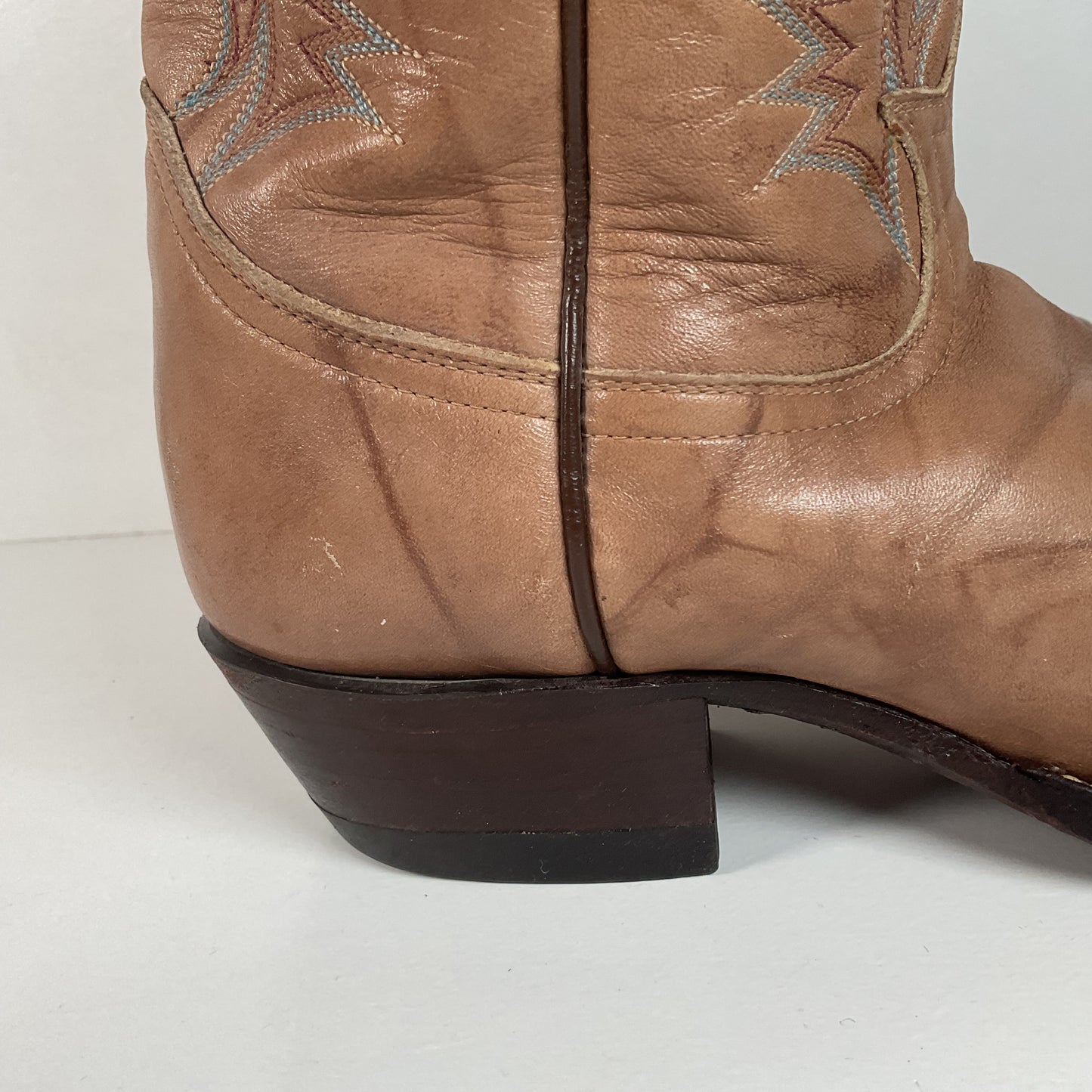 Vintage Tony Lama Gold Label Cowboy Boots | Marbled Leather | Men’s 8 D