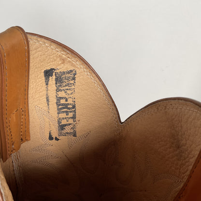Vintage Justin Calfskin Cowboy Boots | Butterscotch | USA Made | Men’s 10.5 D