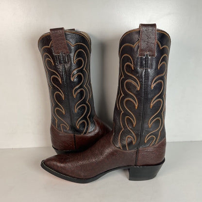 Vintage 1960s Exotic Hyer Cowboy Boots Men’s 11 A (Narrow) Deadstock