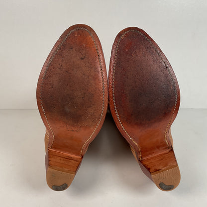 Vintage Frye Cowgirl Boots | USA Made | Butterscotch | Women’s 8.5 B