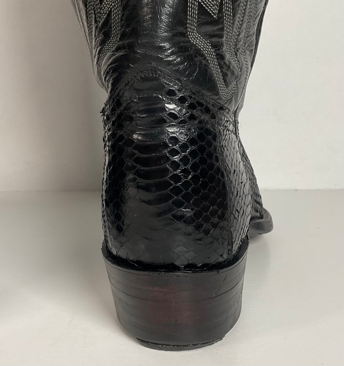 Vintage Texas Imperial Cowboy Boots | Python Snakeskin | USA Made | Men’s 9.5 D
