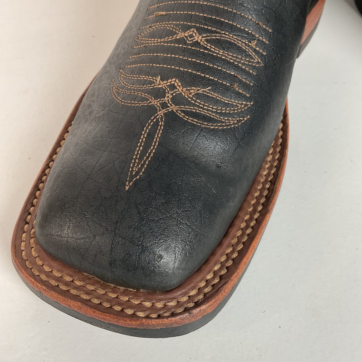 Anderson Bean Hippo Cowgirl Boots | Exotic | Aqua Green Shaft | Women’s 7 B