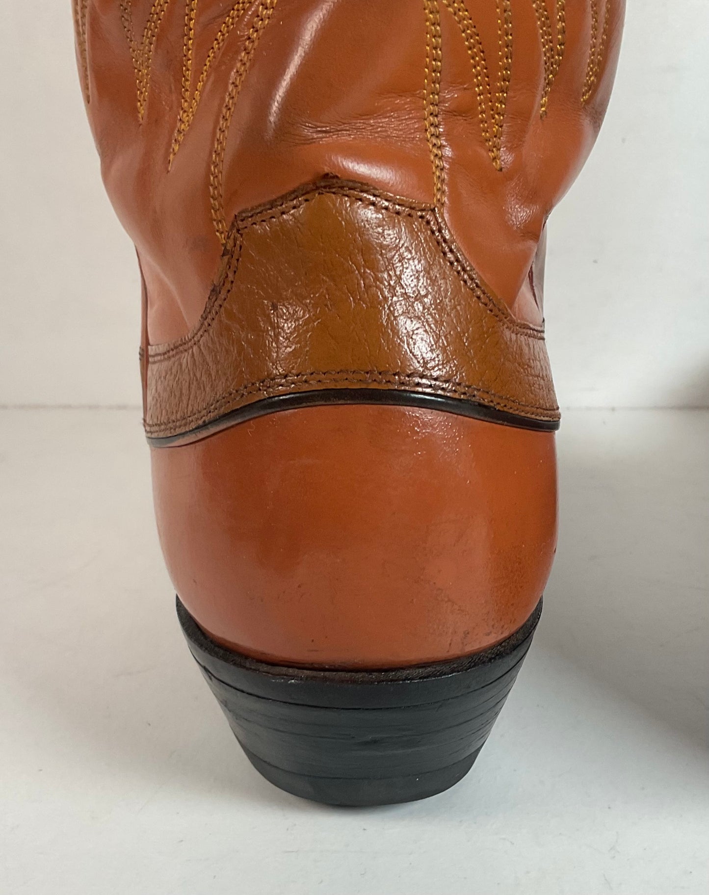Vintage Justin Algonquin Toe Cowboy Boots | Old Fort Worth Label | Men’s 10.5 D