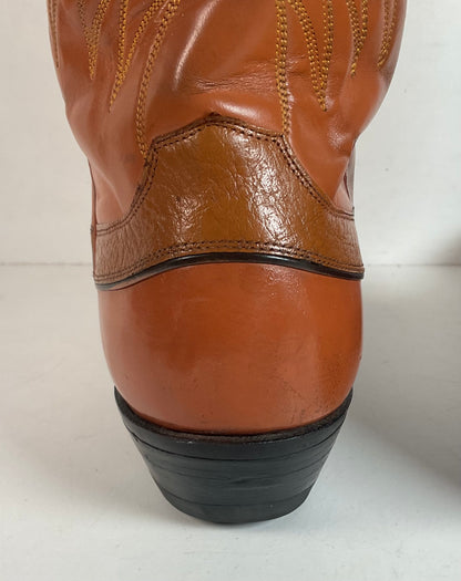 Vintage Justin Algonquin Toe Cowboy Boots | Old Fort Worth Label | Men’s 10.5 D
