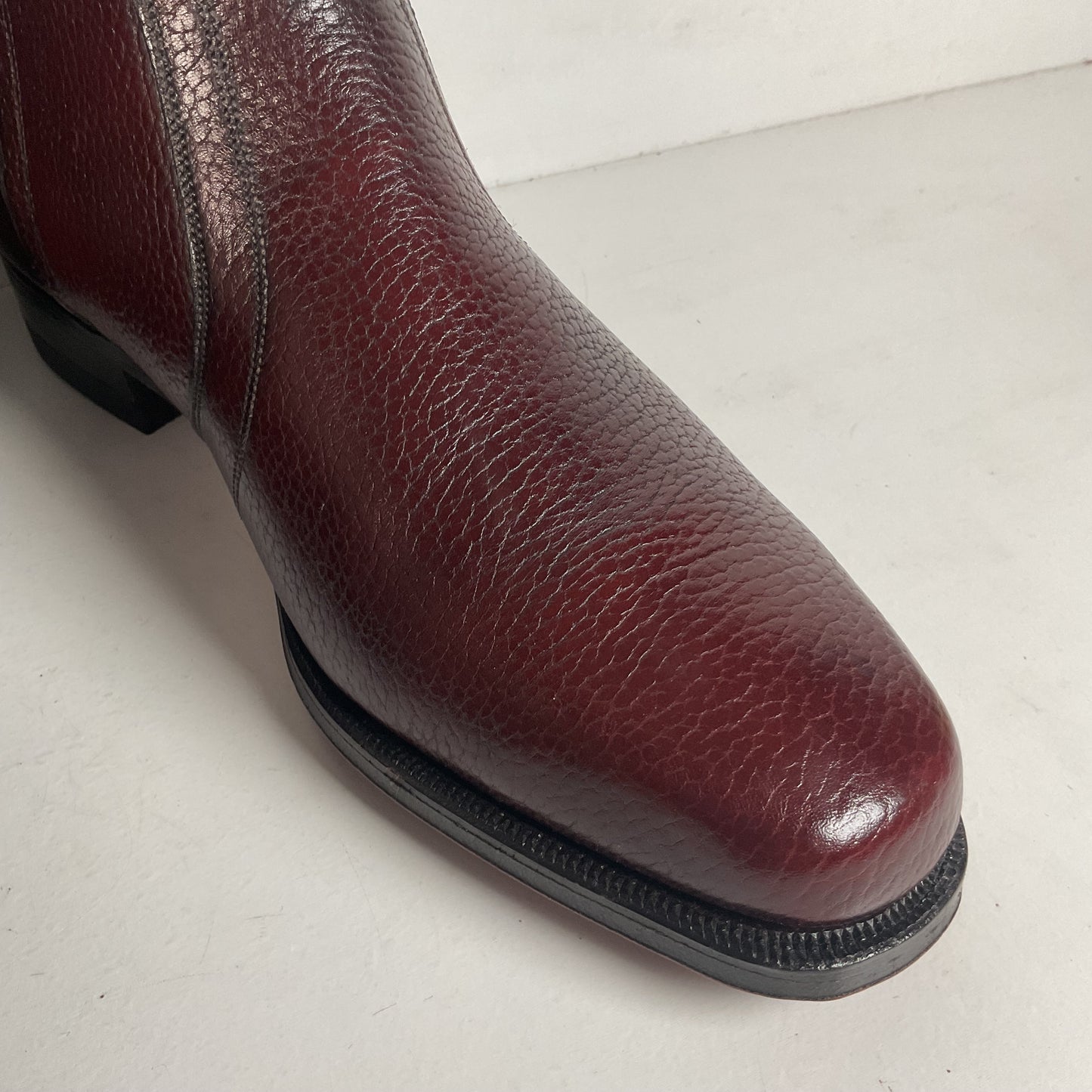 Vintage Florsheim Bullhide Zipper Boots 9.5 D Chelsea Style